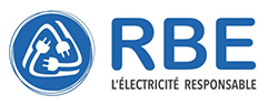 Logo de l'entreprise d'électricité sur Vertou, RBE